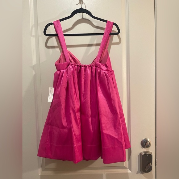 For Love And Lemons Selena Pink Taffeta Mini Dress Size S NWT - Picture 5 of 9